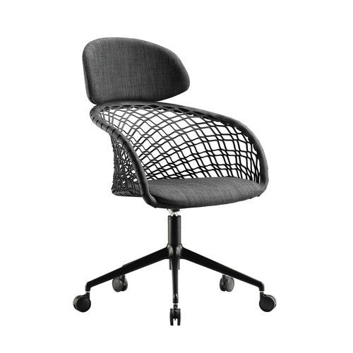 Contemporary office chair - P47 DPA TS-CU - MIDJ - indoor / fabric / synthetic leather