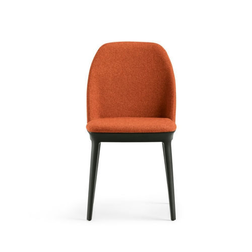 Contemporary dining chair - RELAY S - MIDJ - indoor / polypropylene / leather