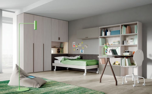 White children's bedroom furniture set - EVO 02 TERRA - Mistral