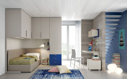 Gray children's bedroom furniture set - EVO 21 PONTI - Mistral