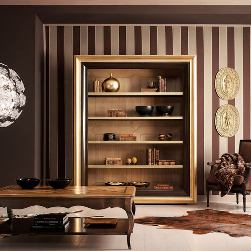 Free-standing bookcase - ART. PL820 “PLESIRE” - Mobili Busatto - traditional / lacquered wood