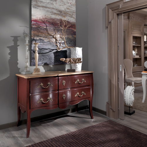 Traditional sideboard - ART. CE413 - Mobili Busatto - lacquered wood / brown