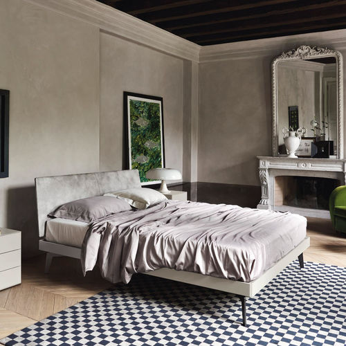 Double bed - ALIANTE 2.0 - SANGIACOMO - contemporary / upholstered / with headboard