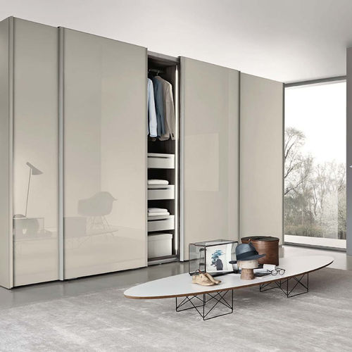 Modular wardrobe - VITRIA - SANGIACOMO - contemporary / lacquered glass / lacquered metal