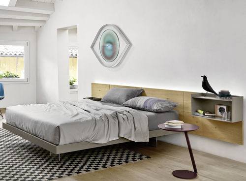 Double bed ECLETTO SANGIACOMO contemporary with headboard