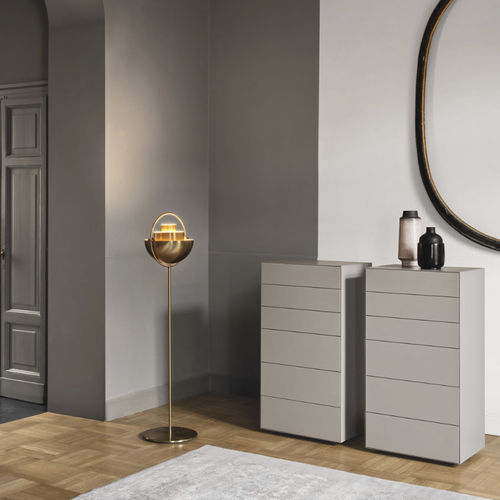 Contemporary chiffonier - Domino Mono - SANGIACOMO - lacquered wood / oak / wood veneer