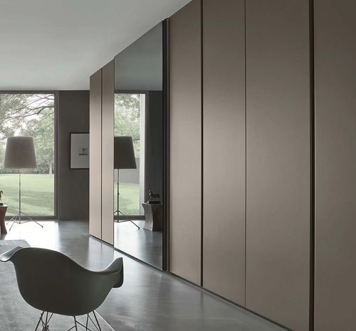 Contemporary wardrobe - BRECCIA - SANGIACOMO - glossy lacquered wood / wood veneer / matte lacquered wood