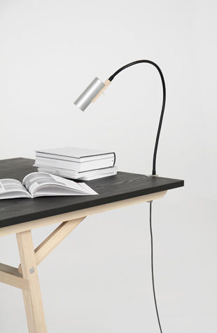 Table lamp - LA FUNSEL - Moormann Nils Holger - aluminum / contemporary / corded