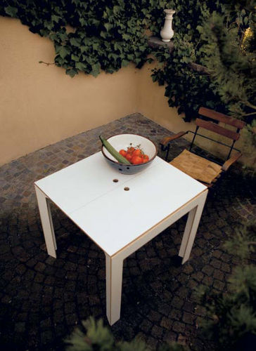 Contemporary table - LAST MINUTE - Moormann Nils Holger - birch / rectangular / folding