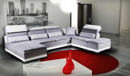 Corner sofa - CALIFORNIA - Nieri - contemporary / fabric / with reclining back