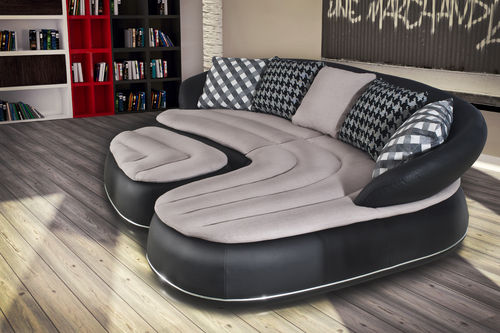 Corner sofa - WES - Nieri - contemporary / fabric / leather