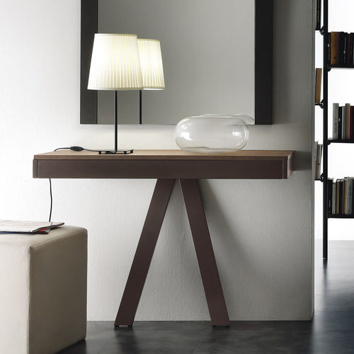 Contemporary sideboard table - A110.DELTA - XABITAre - glass / HPL / melamine