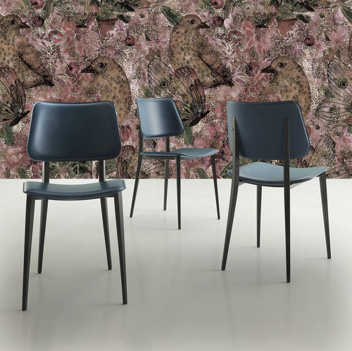 Contemporary chair - S37.SANDY - XABITAre - indoor / leather / synthetic leather