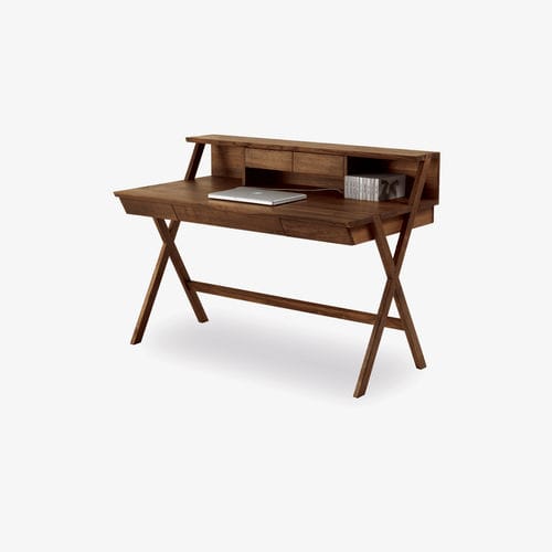 Contemporary writing desk - NAVARRA - RIVA 1920 - oak / solid wood / walnut