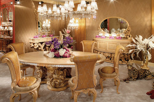 Classic table - BALBIANELLO - Riva Mobili D'Arte - wooden / round