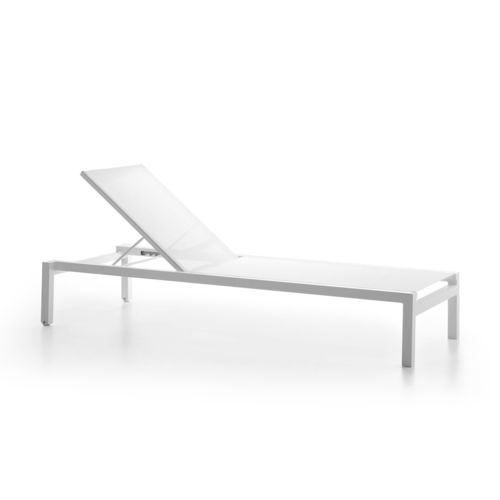 Contemporary sun lounger - SAMBA RIO - Roberti Rattan - Batyline® / Textilene® / thermo-lacquered aluminum