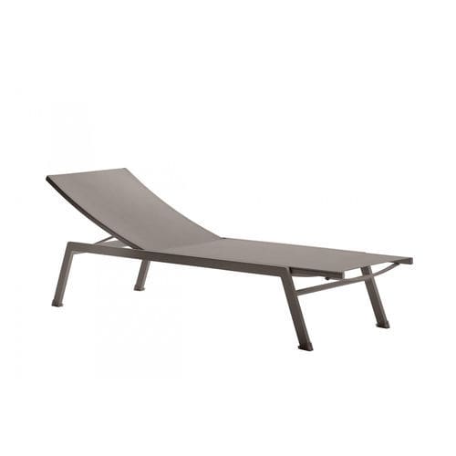 Contemporary sun lounger - PLAYA - Roberti Rattan - Batyline® / aluminum / adjustable backrest