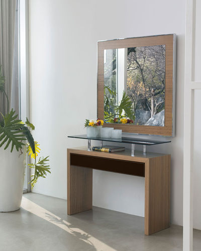 Contemporary sideboard table - ADE - ANTONELLOITALIA - wooden / glass / lacquered wood