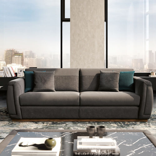 Contemporary sofa - OSCAR - SAN MARCO - velvet / with removable cushion / home cinema