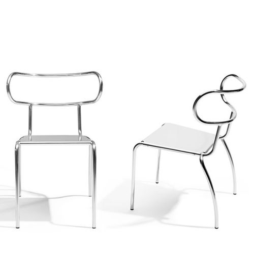 Contemporary chair - METEO - Sawaya & Moroni - outdoor / aluminum / home