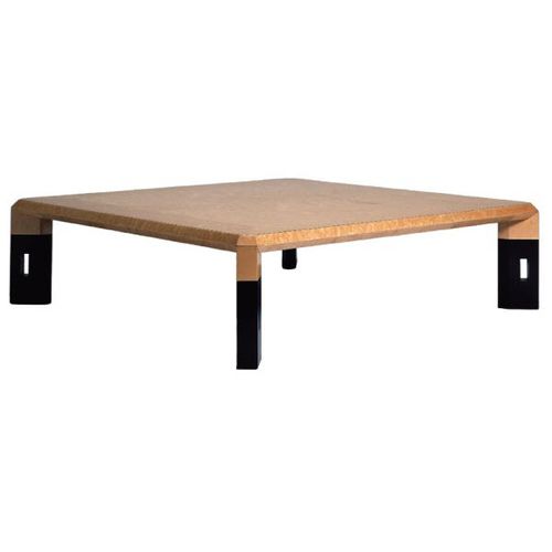 Contemporary coffee table - REPLAY TB - Sawaya & Moroni - wood veneer / maple / square