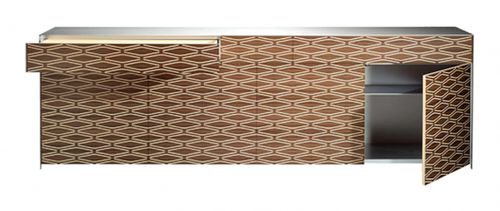 Contemporary sideboard - BASCHENIS - Sawaya & Moroni - wooden / aluminum