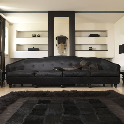 Contemporary sofa - QUADRIVANO - Scandal Home Couture - velvet / silk / with armrests