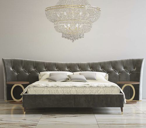 Double bed - SOPHIE - Scandal Home Couture - contemporary / upholstered / with tufted headboard