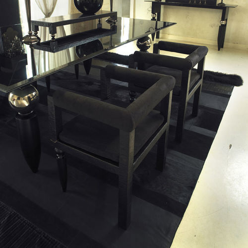 Contemporary dining chair - POZZETTO - Scandal Home Couture - indoor / fabric / wooden