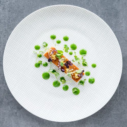Flat plate - PAESAGGI - Schoenhuber Franchi - round / commercial / patterned
