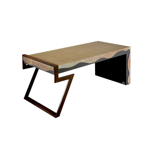 Free-standing desk - Onda - Sergio Villa Mobilitaly - contemporary / wood / iron