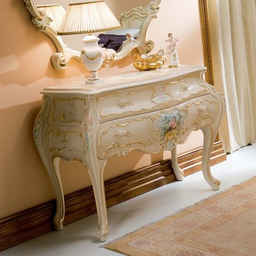 Chest of drawers with long legs - IRIDE  - Silik - classic / wooden / lacquered wood