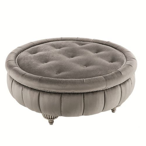 Chesterfield footrest - First Lady - Siwa Soft Style Home - fabric / beech / solid wood
