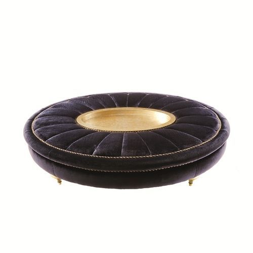 Contemporary footrest - Premier Dame - Siwa Soft Style Home - fabric / round