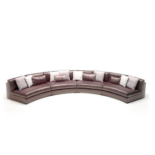 Semicircular sofa - Diamond  - Siwa Soft Style Home - contemporary / fabric / brown