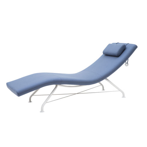Contemporary sun lounger - SENSE - SOFTLINE - fabric / steel / contract
