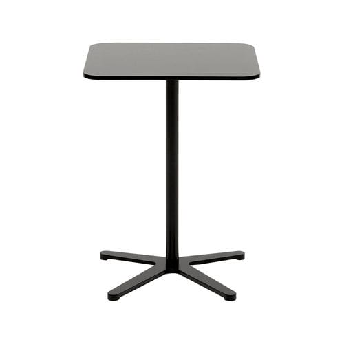 Contemporary side table - XO FIX - SOFTLINE - steel / steel base / square