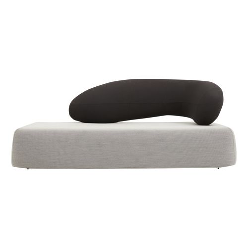 Organic design sofa - CHAT - SOFTLINE - fabric / with removable cover / customizable color