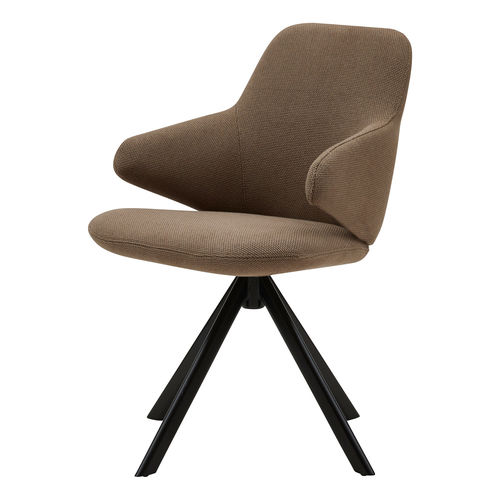 Contemporary chair - NUUK - SOFTLINE - indoor / fabric / steel base