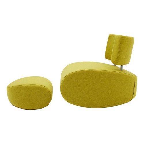 Contemporary fireside chair APOLLO SOFTLINE fabric / with