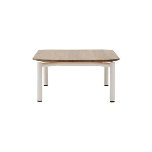 Minimalist design coffee table - CLUB - SOFTLINE - ash / steel base / square