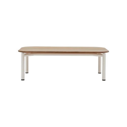 Minimalist design table - CLUB - SOFTLINE - ash / metal base / rectangular
