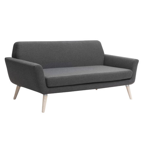 Compact sofa - SCOPE - SOFTLINE - Scandinavian design / fabric / with removable cover