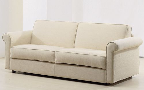 Sofa bed - FACILE 2 - Sormani - traditional / fabric / beige