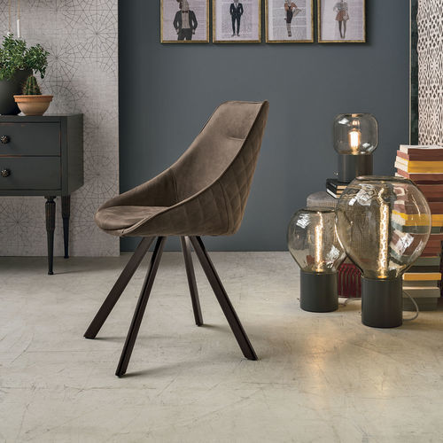Contemporary chair - BILBAO - Target Point - indoor / fabric / painted metal base
