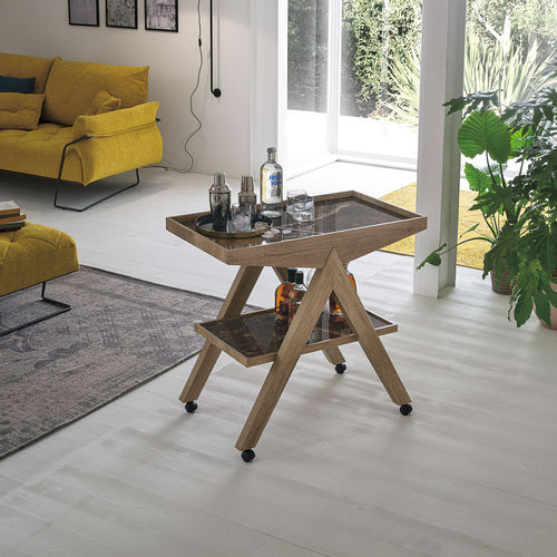 Home service trolley - ARROW - Target Point - laminate / porcelain stoneware
