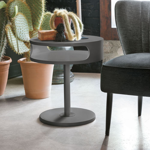 Contemporary side table TAPAO Target Point lacquered MDF