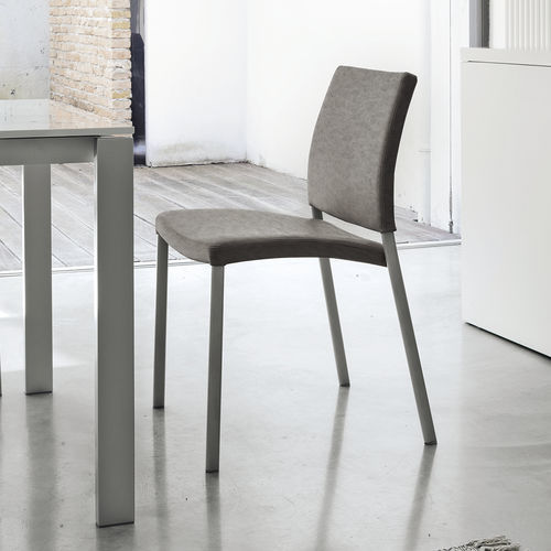 Contemporary chair - ZARA - Target Point - kitchen / fabric / painted metal base