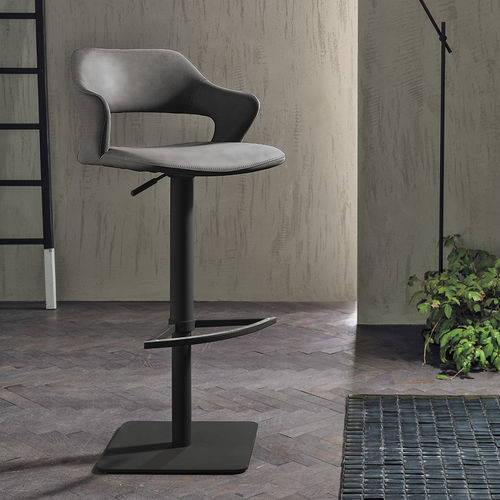 Contemporary bar chair - SEATTLE - Target Point - indoor / fabric / painted metal base