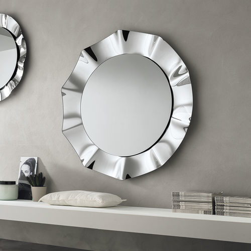 Wall-mounted mirror - ATUM 120 - Target Point - contemporary / round / curved glass